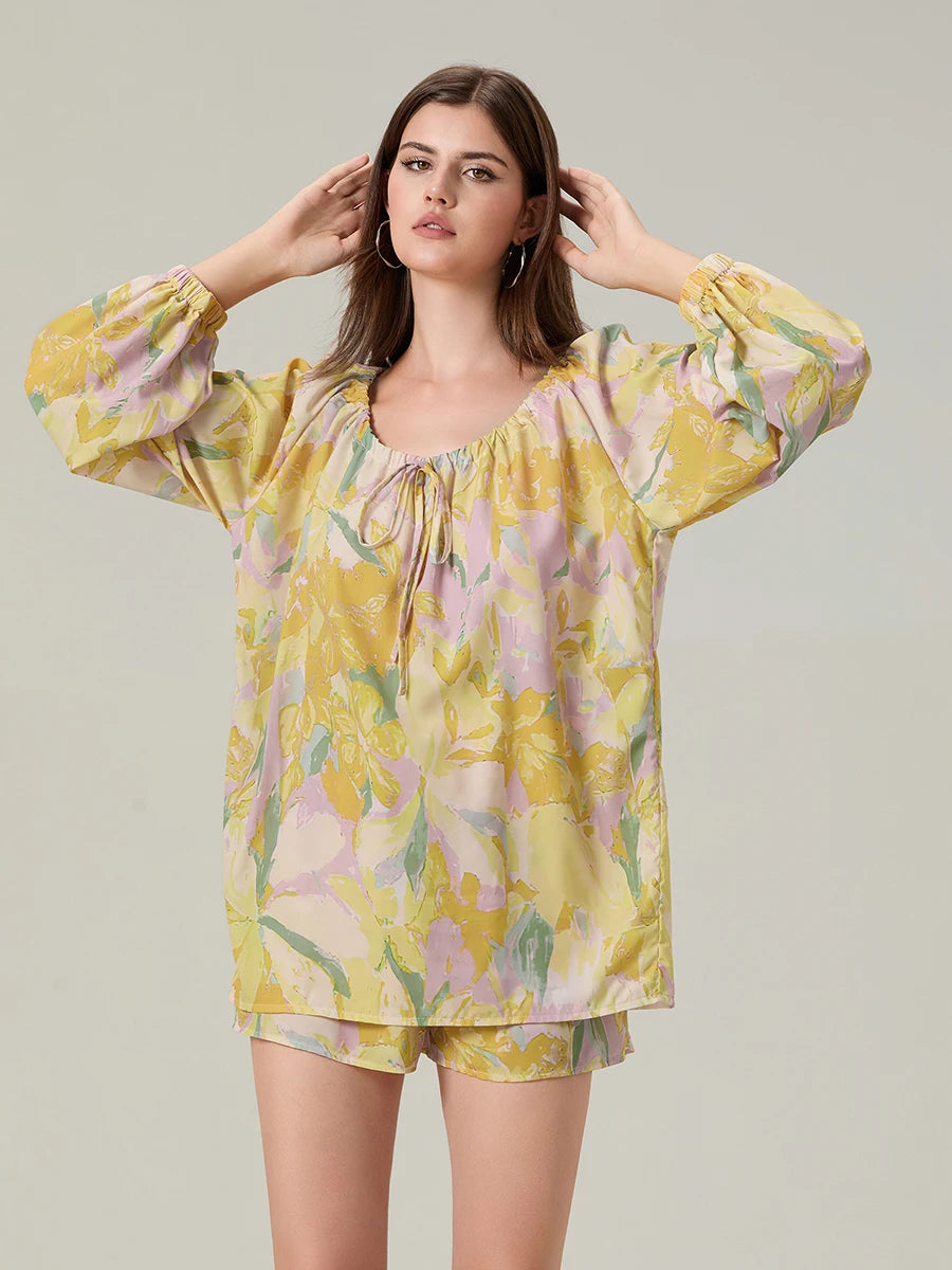 Floral Tie-Set Outfit
