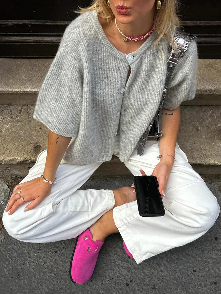 Classic V-Neck Cardigan