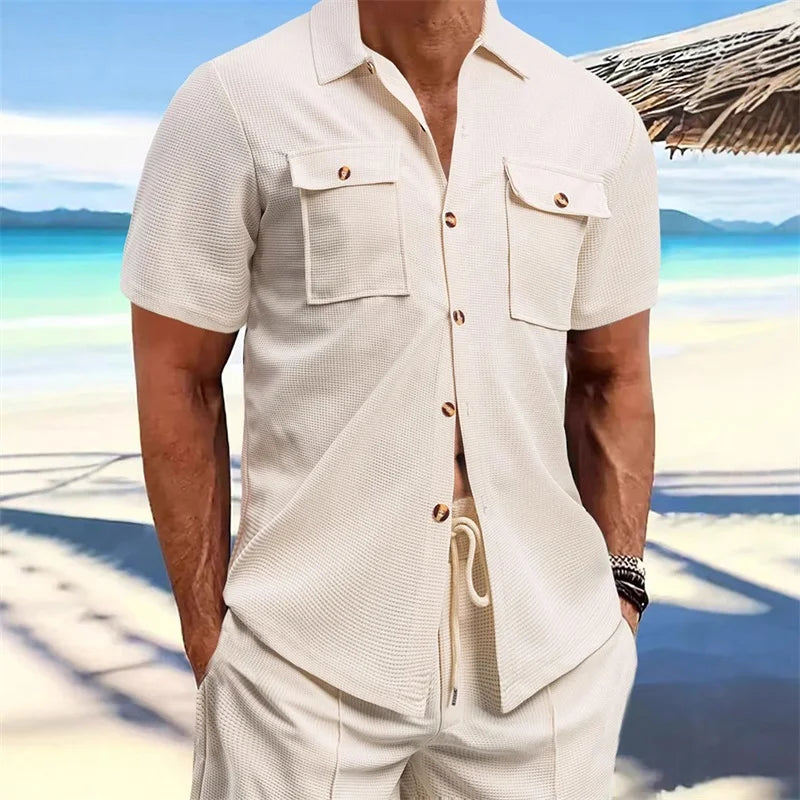 Solid Summer Button-Down