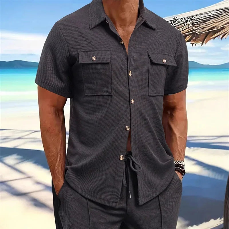 Solid Summer Button-Down