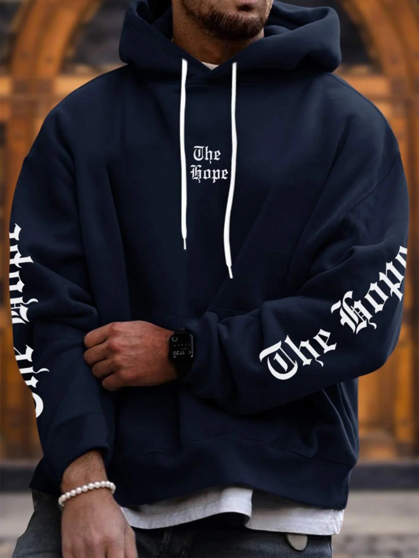 Graphic Cotton Hoodie