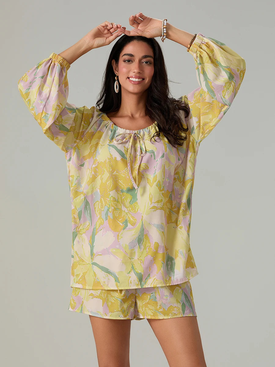 Floral Tie-Set Outfit