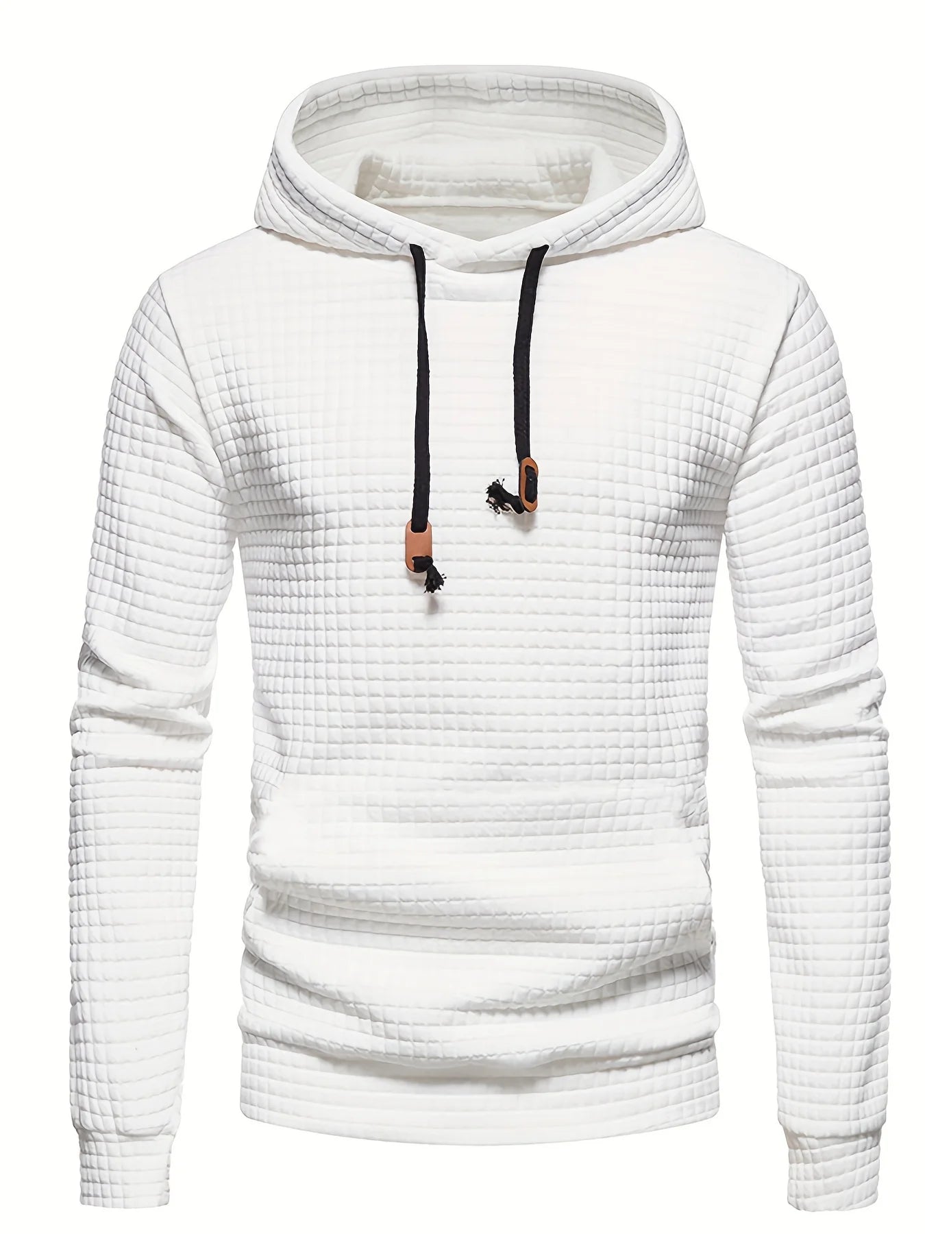 Waffle Pattern Hoodie