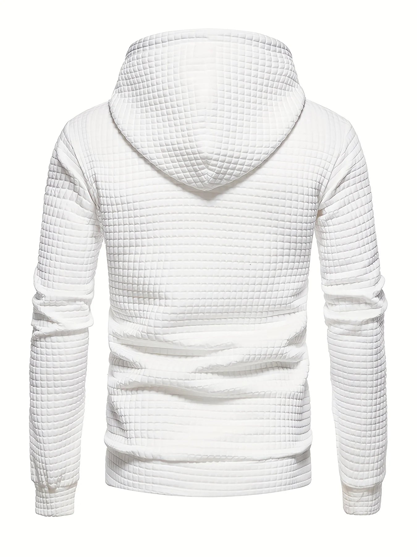 Waffle Pattern Hoodie