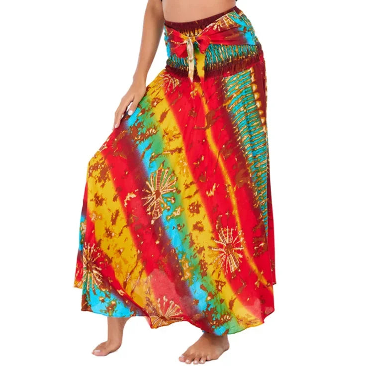 Boho Floral Long Skirt