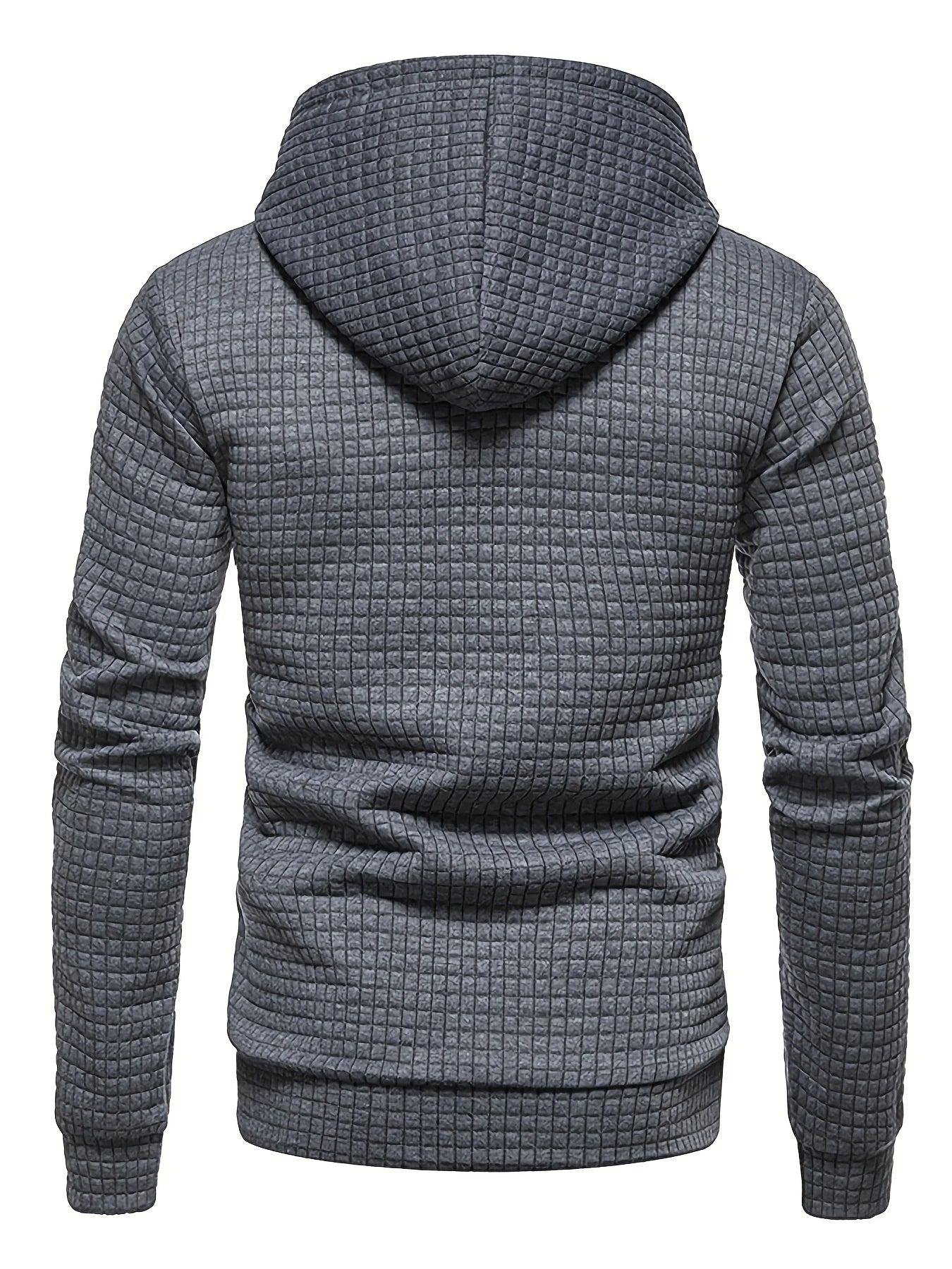 Waffle Pattern Hoodie