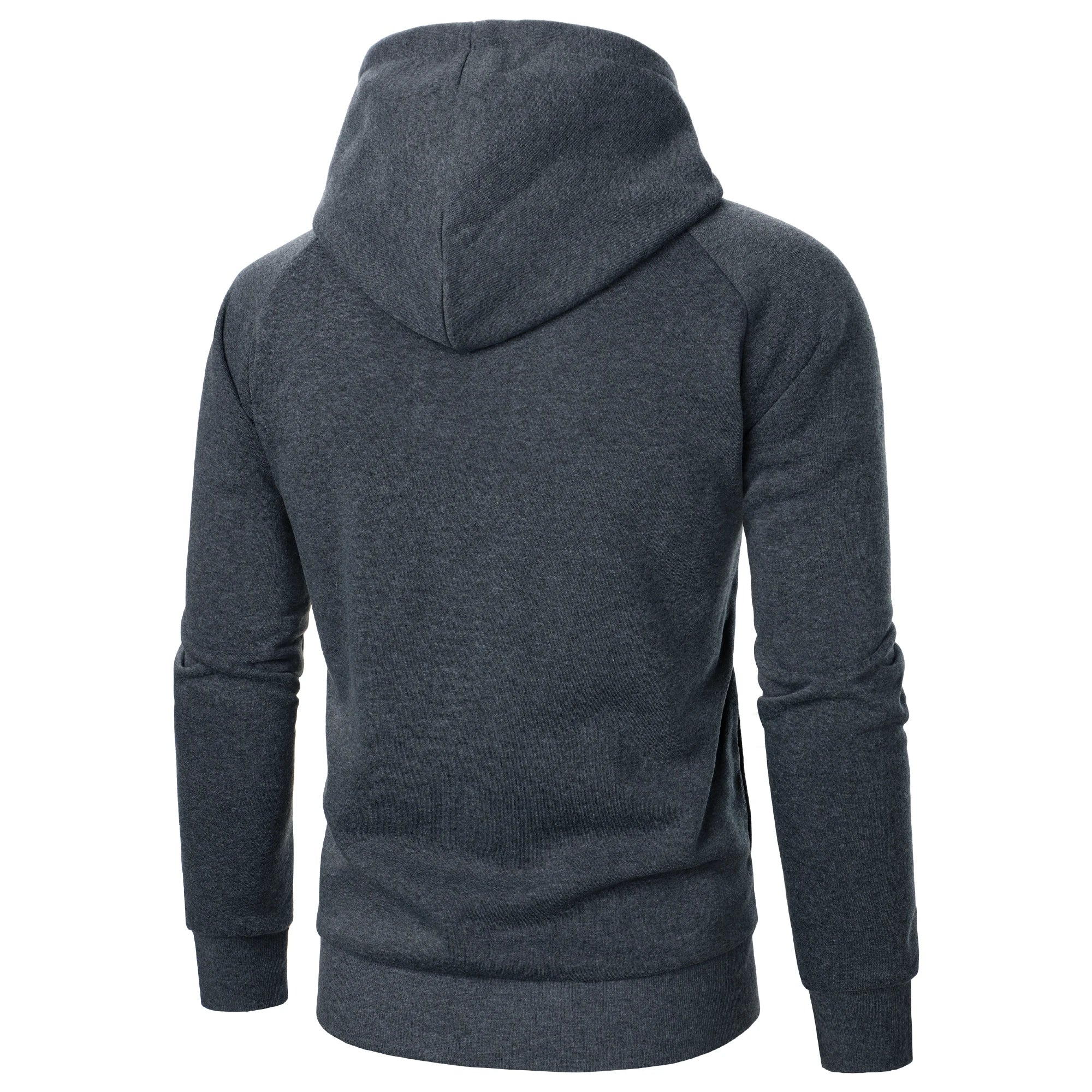 Solid Color Zipper Hoodie