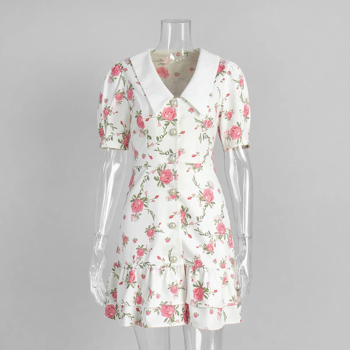 Elegant Puff Sleeve Dress