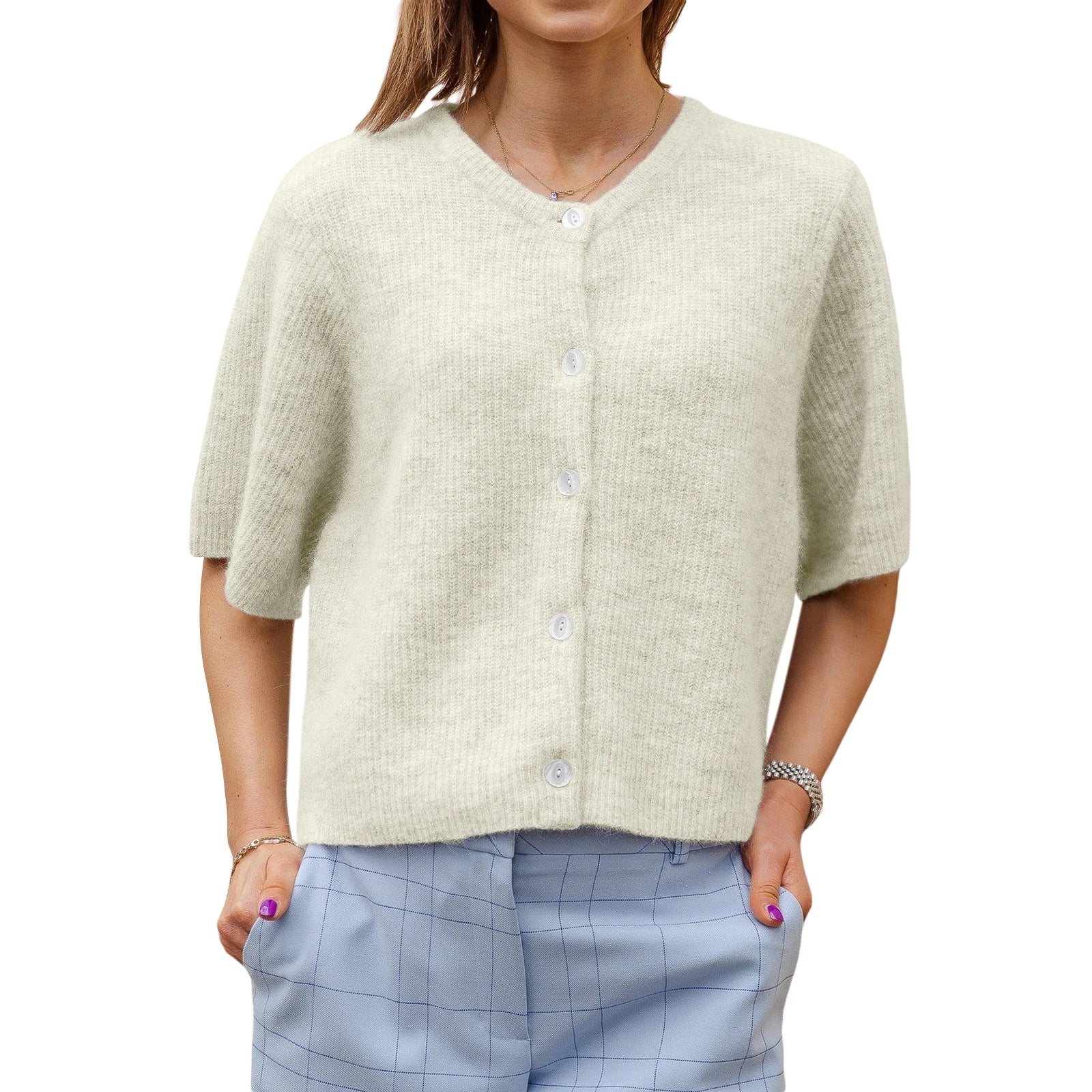 Classic V-Neck Cardigan