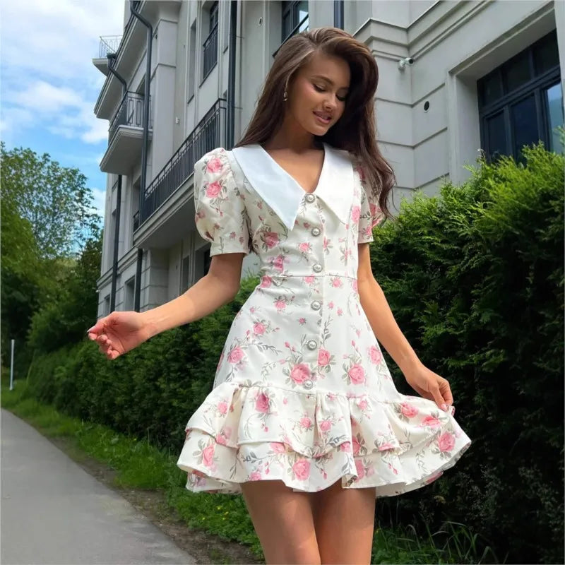 Elegant Puff Sleeve Dress