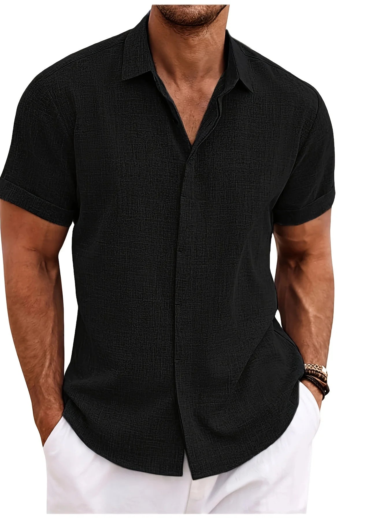 Hemp Lapel Summer Shirt