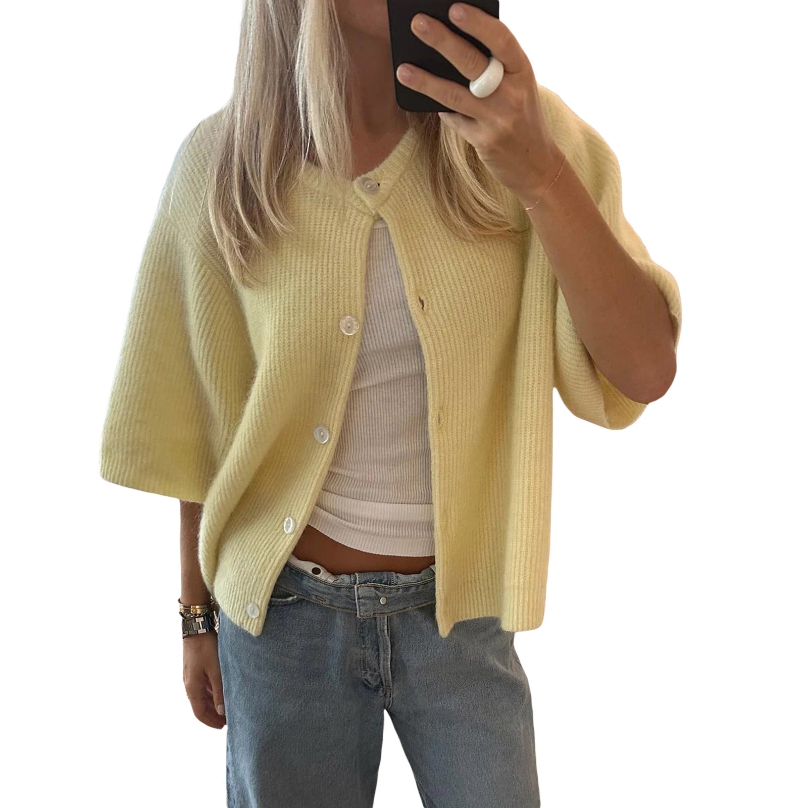 Classic V-Neck Cardigan