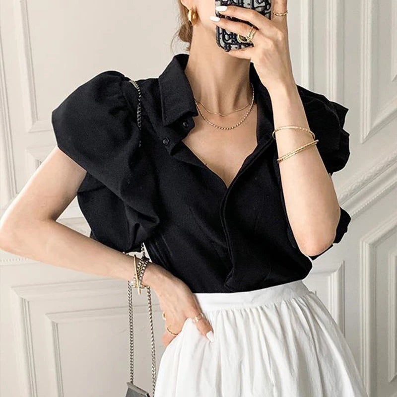 Y2K Puff Sleeve Top