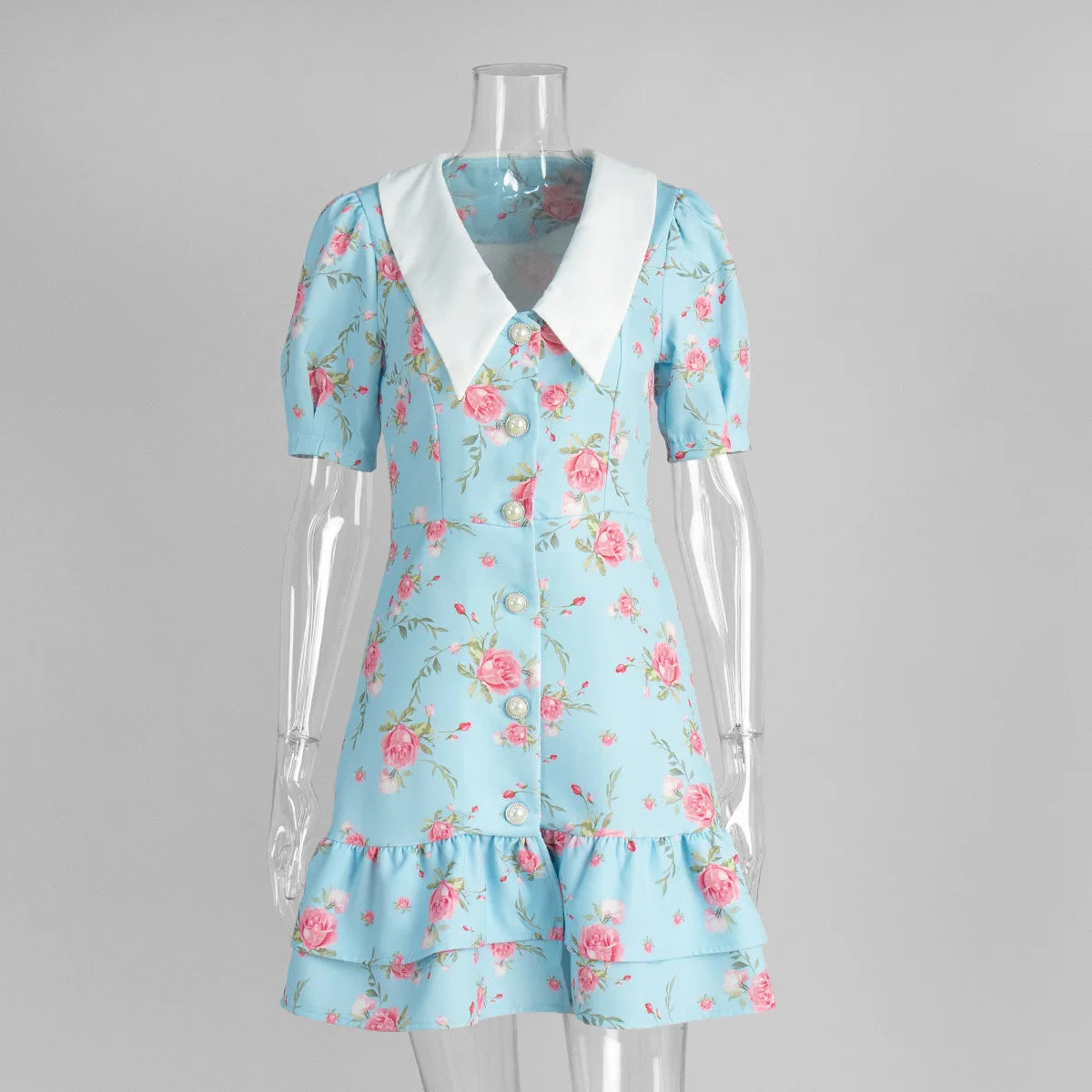 Elegant Puff Sleeve Dress