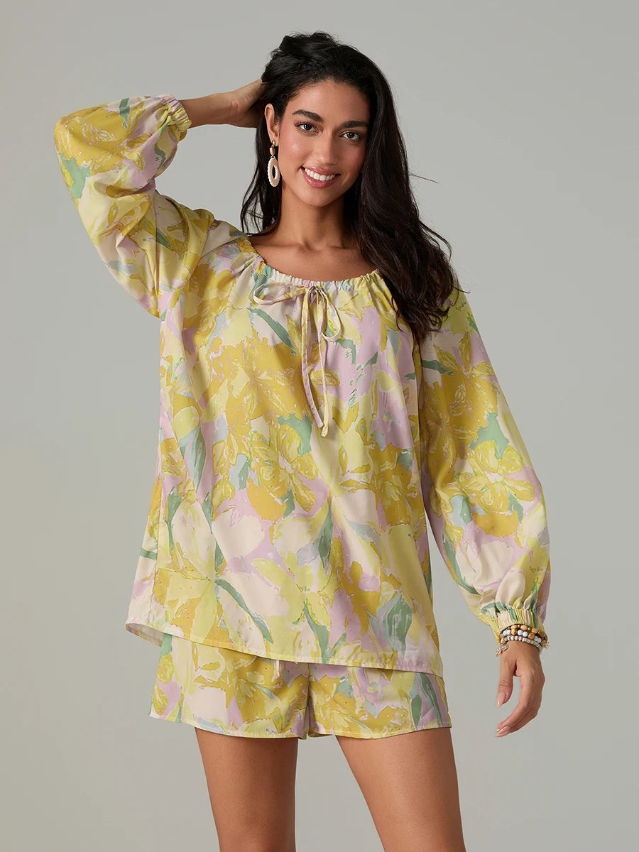 Floral Tie-Set Outfit