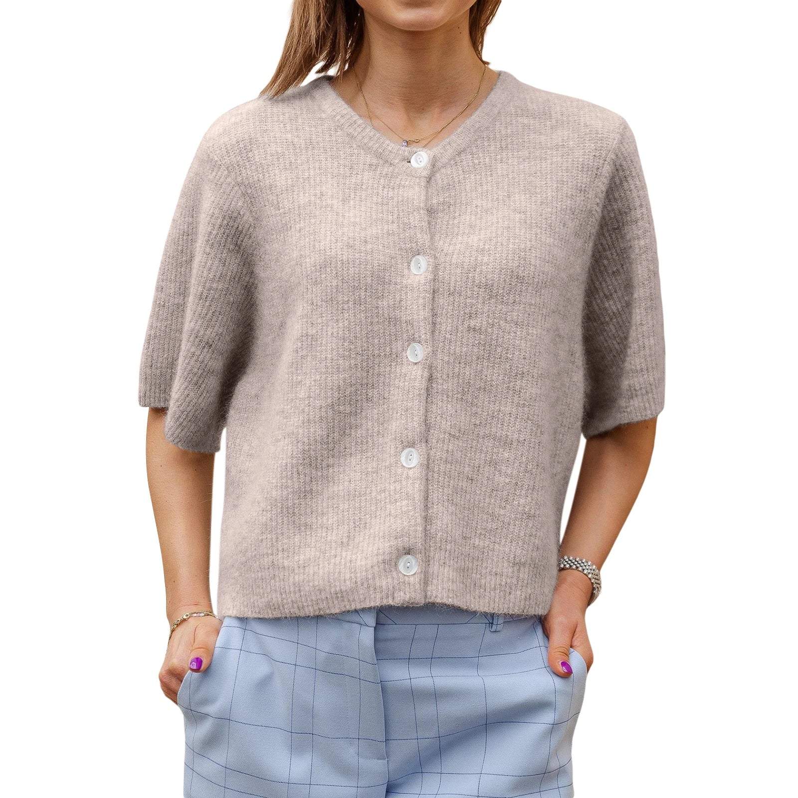 Classic V-Neck Cardigan