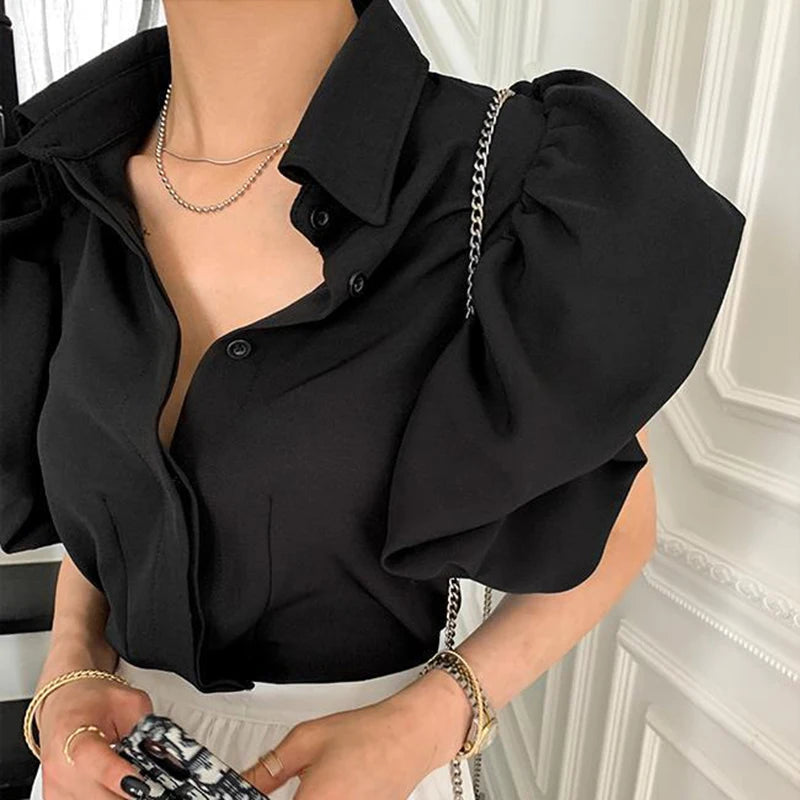 Y2K Puff Sleeve Top