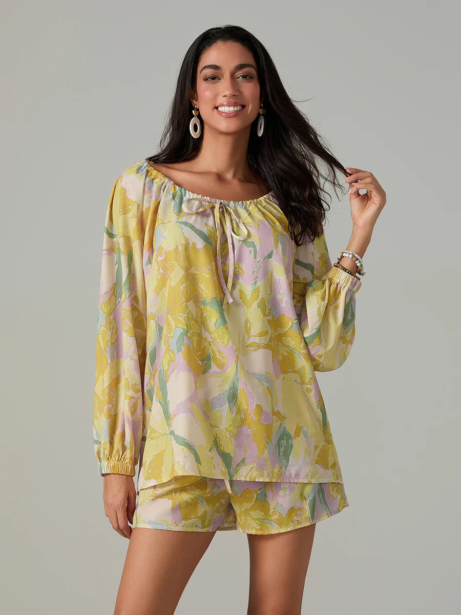 Floral Tie-Set Outfit