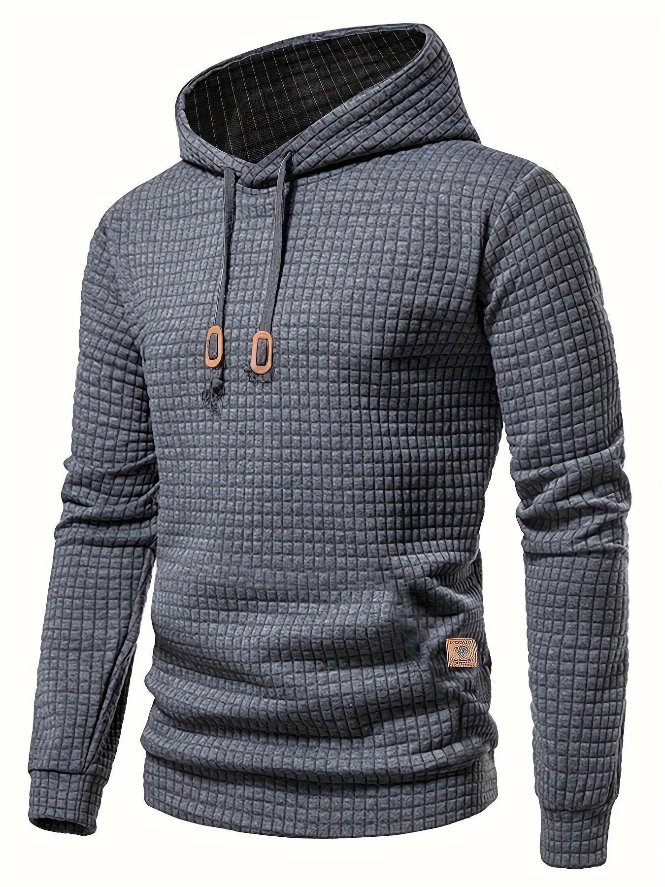 Waffle Pattern Hoodie