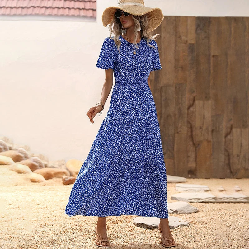 Floral Tiered Midi Dress