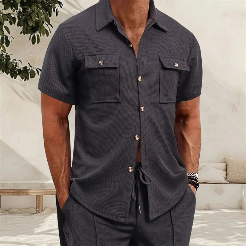 Solid Summer Button-Down