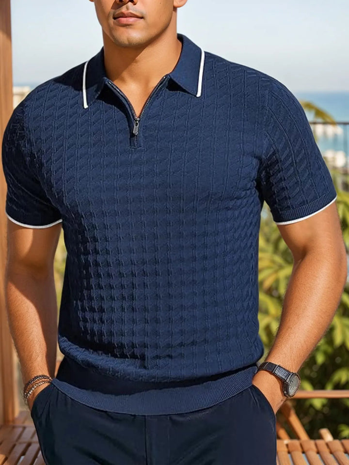 Half-Zip Knit Polo