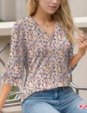 Ruffle Sleeve Bell Top