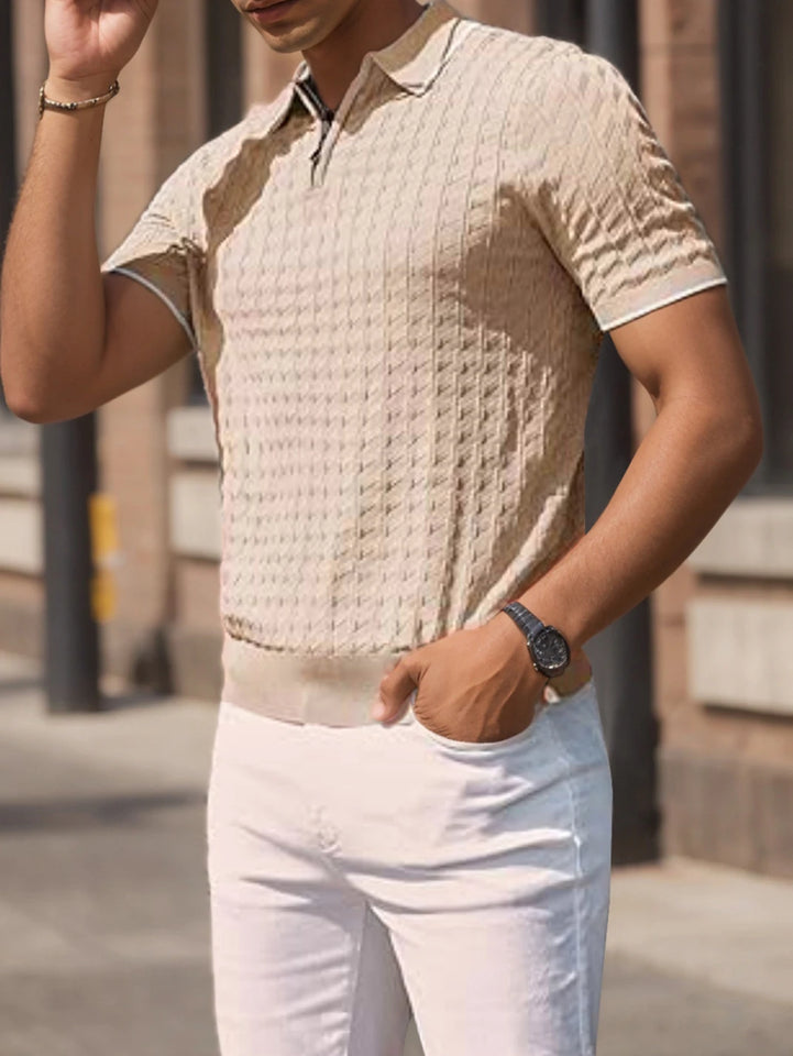 Half-Zip Knit Polo