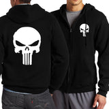 Y2K Skull Zipper Hoodie