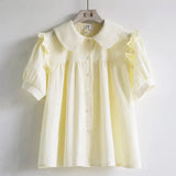 Blue Korean Spring Blouse