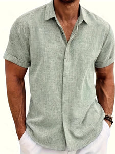 Hemp Lapel Summer Shirt
