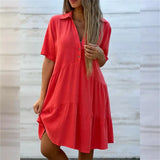 Casual Cotton Linen Dress