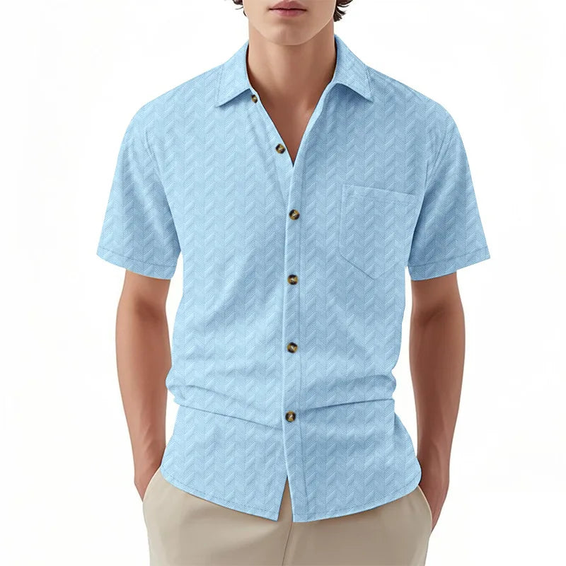 Solid Casual Button-Down