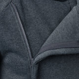 Solid Color Zipper Hoodie
