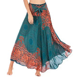 Boho Floral Long Skirt