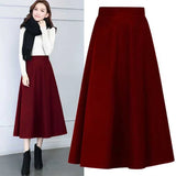 Elegant Wool A-Line Skirt