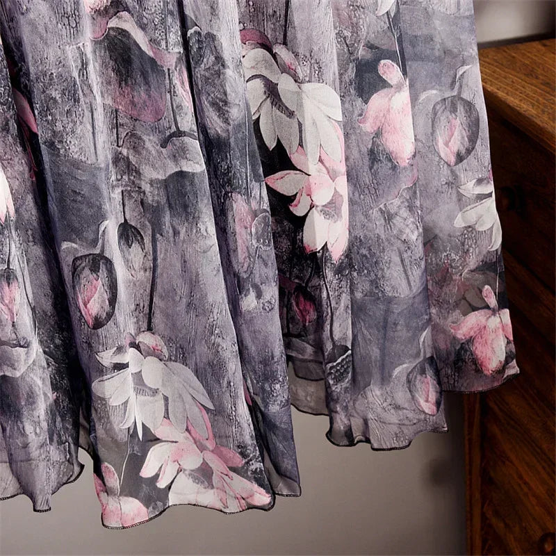 Bohemian Chiffon Long Skirt