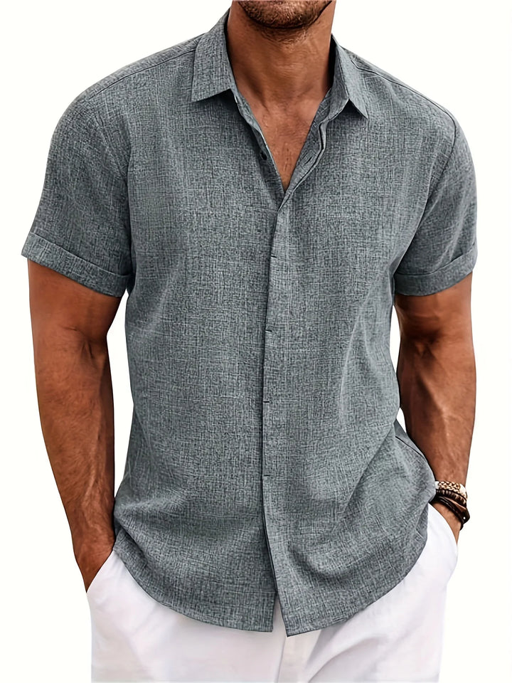 Hemp Lapel Summer Shirt