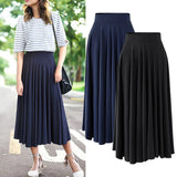 High-Waist Pleated Skirt