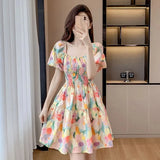 Elegant Floral A-Line Dress