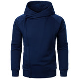 Solid Color Zipper Hoodie