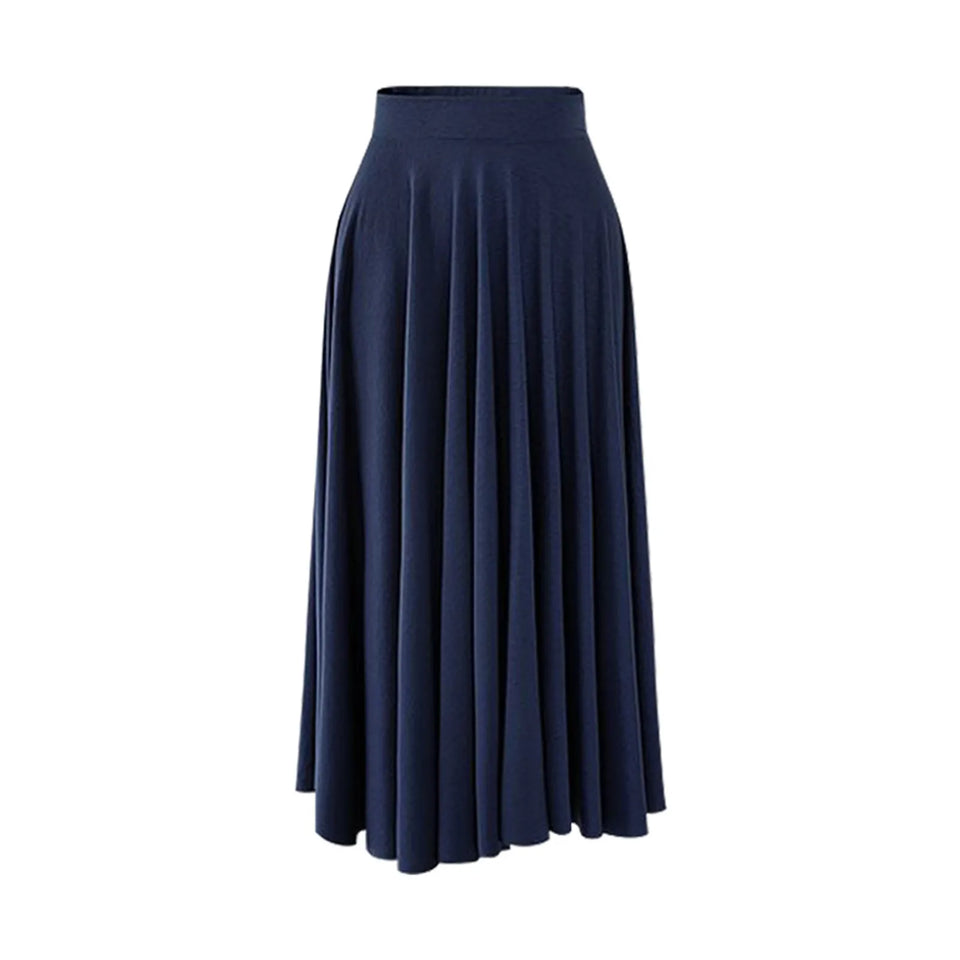 High-Waist Pleated Skirt