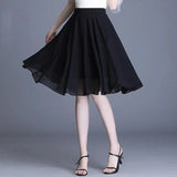 Chiffon A-Line Mini Skirt