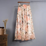 Bohemian Chiffon Long Skirt