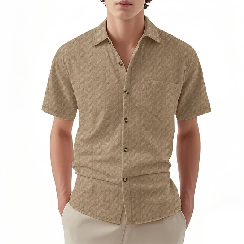 Solid Casual Button-Down