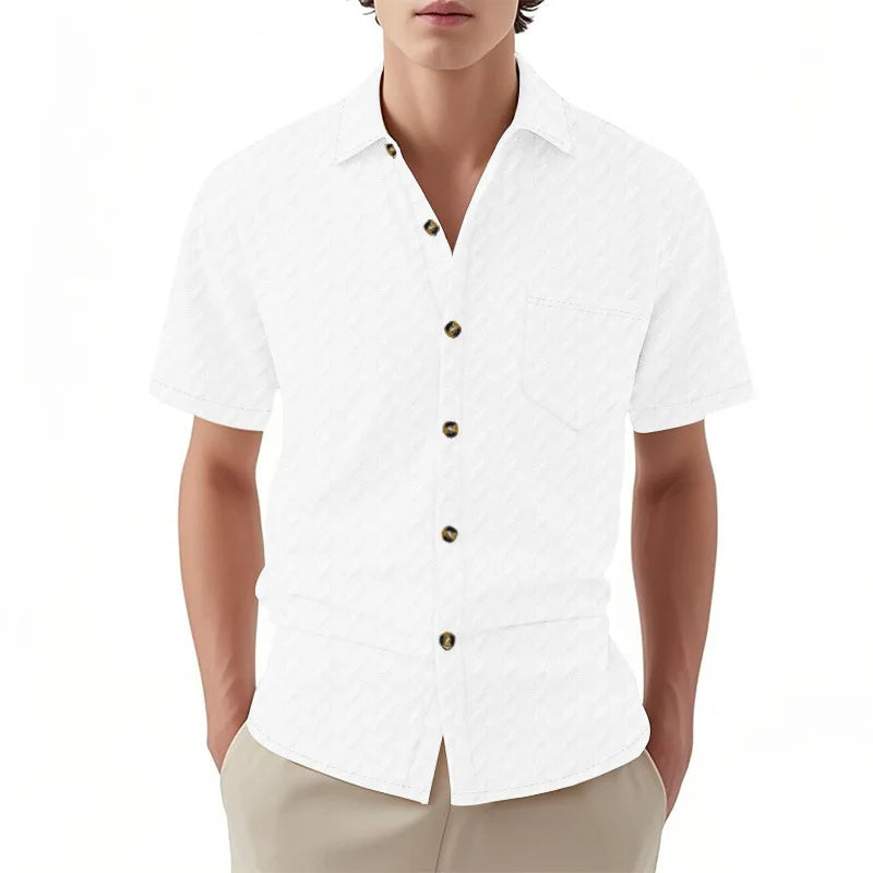 Solid Casual Button-Down
