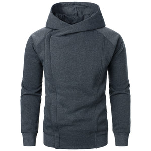 Solid Color Zipper Hoodie