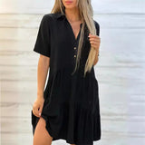 Casual Cotton Linen Dress