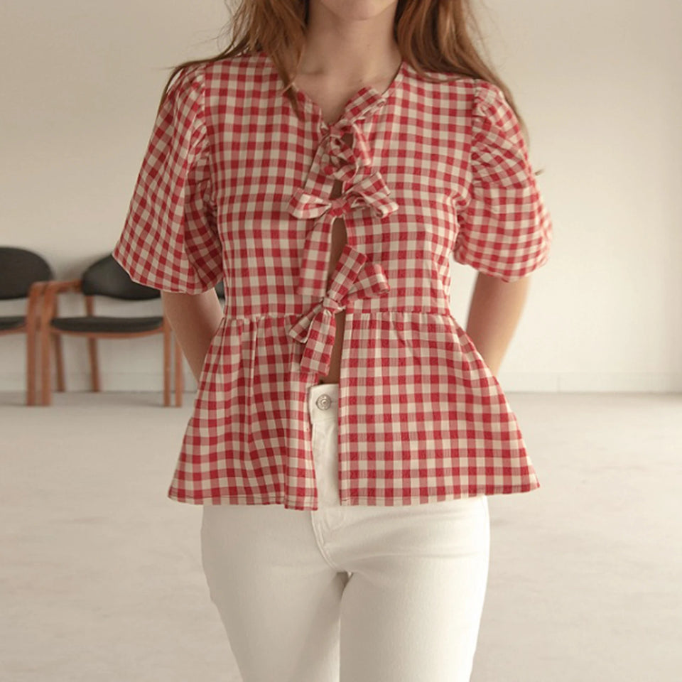 Y2K Peplum Blouse