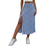 Floral A-Line Midi Skirt